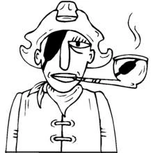 Coloriage Pirate (Carrières et Professions) #105241 à imprimer et colorier