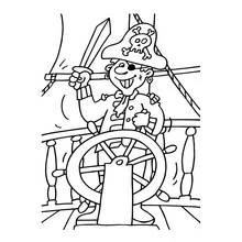 Coloriage Pirate (Carrières et Professions) #105250 à imprimer et colorier