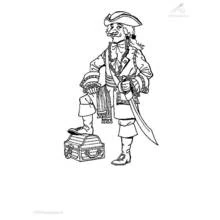 Coloriage Pirate (Carrières et Professions) #105279 à imprimer et colorier