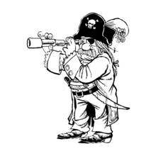 Coloriage Pirate (Carrières et Professions) #105343 à imprimer et colorier