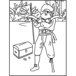 Coloriage Pirate (Carrières et Professions) #173328 à imprimer et colorier