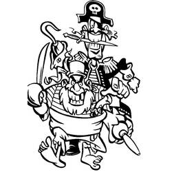 Coloriage Pirate (Carrières et Professions) #173348 à imprimer et colorier