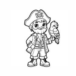 Coloriage Pirate (Carrières et Professions) #218286 à imprimer et colorier