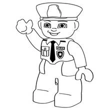 Dessin à colorier: Policier (Carrières et Professions) #105388 - Coloriages à Imprimer Gratuits