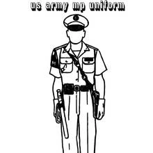 Dessin à colorier: Policier (Carrières et Professions) #105395 - Coloriages à Imprimer Gratuits