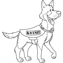 Dessin à colorier: Policier (Carrières et Professions) #105399 - Coloriages à Imprimer Gratuits
