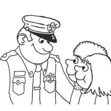 Dessin à colorier: Policier (Carrières et Professions) #105400 - Coloriages à Imprimer Gratuits