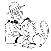 Coloriage Policier (Carrières et Professions) #105426 à imprimer et colorier