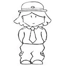 Coloriage Policier (Carrières et Professions) #105460 à imprimer et colorier