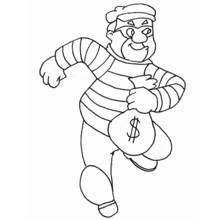 Dessin à colorier: Policier (Carrières et Professions) #105461 - Coloriages à Imprimer Gratuits