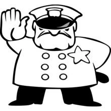 Dessin à colorier: Policier (Carrières et Professions) #105462 - Coloriages à Imprimer Gratuits