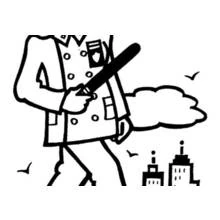 Coloriage Policier (Carrières et Professions) #105480 à imprimer et colorier