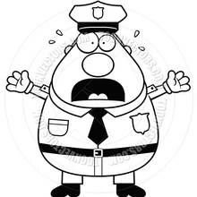 Coloriage Policier (Carrières et Professions) #105497 à imprimer et colorier