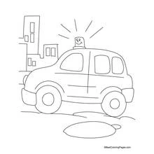 Coloriage Policier (Carrières et Professions) #105512 à imprimer et colorier