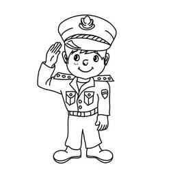 Coloriage Policier (Carrières et Professions) #178973 à imprimer et colorier