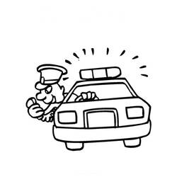 Coloriage Policier (Carrières et Professions) #178978 à imprimer et colorier