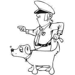 Coloriage Policier (Carrières et Professions) #178986 à imprimer et colorier