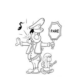 Coloriage Policier (Carrières et Professions) #178988 à imprimer et colorier