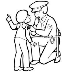 Coloriage Policier (Carrières et Professions) #178993 à imprimer et colorier