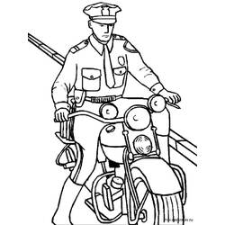 Coloriage Policier (Carrières et Professions) #178994 à imprimer et colorier