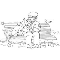 Coloriage Policier (Carrières et Professions) #178996 à imprimer et colorier