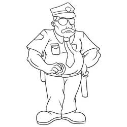 Coloriage Policier (Carrières et Professions) #179006 à imprimer et colorier