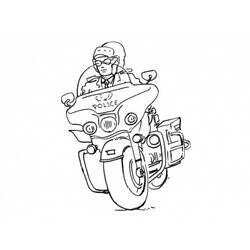 Coloriage Policier (Carrières et Professions) #193540 à imprimer et colorier