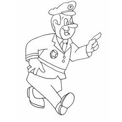 Coloriage Policier (Carrières et Professions) #193545 à imprimer et colorier