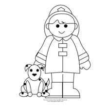Dessin à colorier: Pompier (Carrières et Professions) #105513 - Coloriages à Imprimer Gratuits