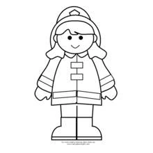 Dessin à colorier: Pompier (Carrières et Professions) #105533 - Coloriages à Imprimer Gratuits
