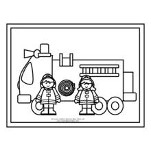 Dessin à colorier: Pompier (Carrières et Professions) #105596 - Coloriages à Imprimer Gratuits