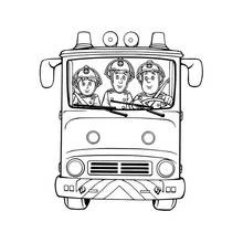 Dessin à colorier: Pompier (Carrières et Professions) #105629 - Coloriages à Imprimer Gratuits