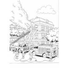 Dessin à colorier: Pompier (Carrières et Professions) #105737 - Coloriages à Imprimer Gratuits