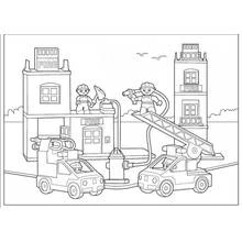 Dessin à colorier: Pompier (Carrières et Professions) #105739 - Coloriages à Imprimer Gratuits