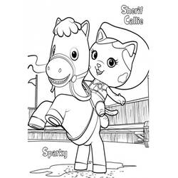 Dessin à colorier: Sherif (Carrières et Professions) #107437 - Coloriages à Imprimer Gratuits