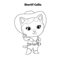 Dessin à colorier: Sherif (Carrières et Professions) #107454 - Coloriages à Imprimer Gratuits