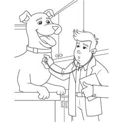 Dessin à colorier: Vétérinaire (Carrières et Professions) #213840 - Coloriages à Imprimer Gratuits