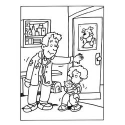 Dessin à colorier: Vétérinaire (Carrières et Professions) #213851 - Coloriages à Imprimer Gratuits