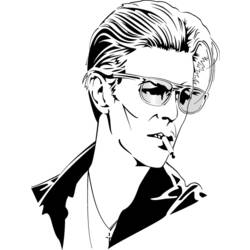 Dessin à colorier: David Bowie (Célébrités) #121955 - Coloriages à Imprimer