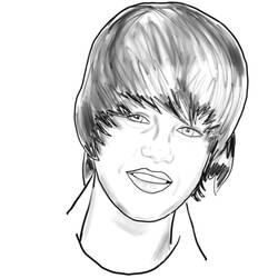 Dessin à colorier: Justin Bieber (Célébrités) #122453 - Coloriages à Imprimer