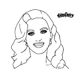 Dessin à colorier: Katy Perry (Célébrités) #123326 - Coloriages à imprimer