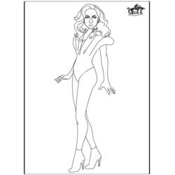 Dessin à colorier: Lady Gaga (Célébrités) #123952 - Coloriages à Imprimer