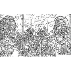 Dessin à colorier: Halloween Adulte (Coloriage Adulte) #200280 - Coloriages à Imprimer Gratuits