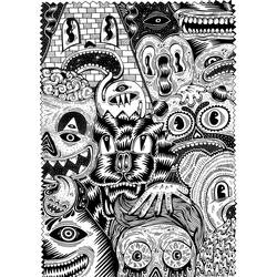 Dessin à colorier: Halloween Adulte (Coloriage Adulte) #200282 - Coloriages à Imprimer Gratuits