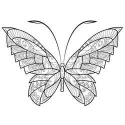 Dessins à colorier: Papillon Adulte - Coloriages à Imprimer Gratuits