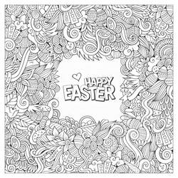 Dessins à colorier: Pâques Adulte - Coloriages à Imprimer Gratuits