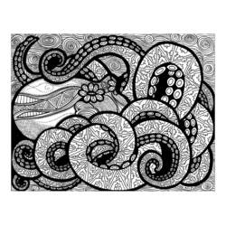 Dessin à colorier: Zentangle (Coloriage Adulte) #174365 - Coloriages à Imprimer Gratuits