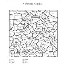 Dessin à colorier: Coloriage magique (Coloriage numéroté) #126098 - Coloriages à Imprimer Gratuits
