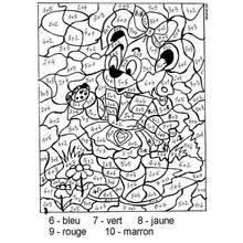 Dessin à colorier: Coloriage magique (Coloriage numéroté) #126109 - Coloriages à Imprimer Gratuits