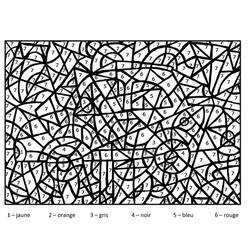 Dessin à colorier: Coloriage magique (Coloriage numéroté) #126114 - Coloriages à Imprimer Gratuits